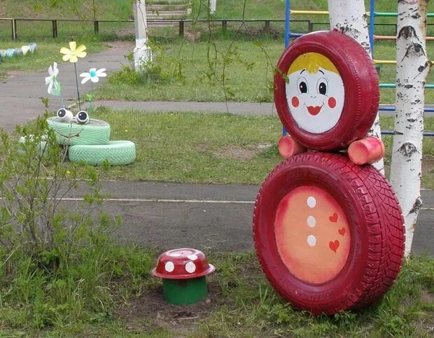 Поделка из шин для сада фото 24 Creative Ways to Reuse Old Tires as a Garden Decoration Reuse old tires, Old 