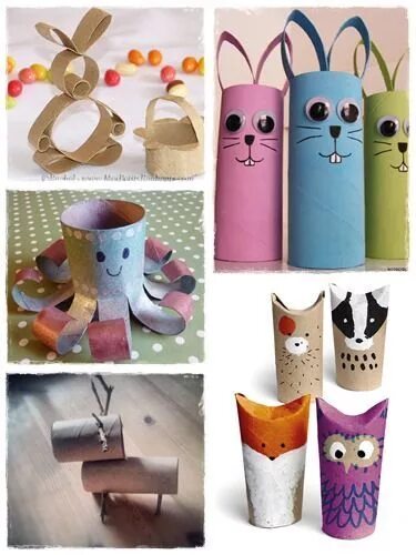Поделка из втулки фото 60 bricolages avec des rouleaux de papier toilette La cour des petits Rouleau pa