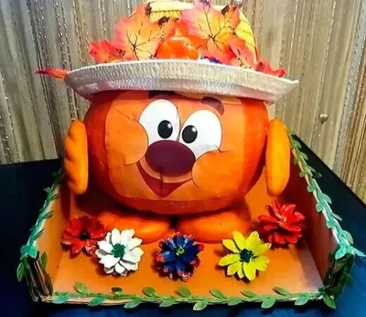 Поделка копатыч из тыквы пошагово с фото Поделки из тыквы в детский сад и на выставку в школу: 100 идей на тему осень Под