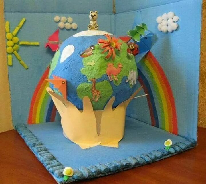 Поделка мир глазами ребенка фото Pin on Alphabet practice worksheets Earth day crafts, Science projects for kids,