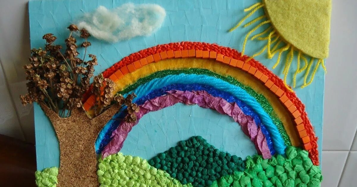 Поделка мир глазами ребенка фото Para este primer trabajo he escogido la técnica del collage, que consiste en enl