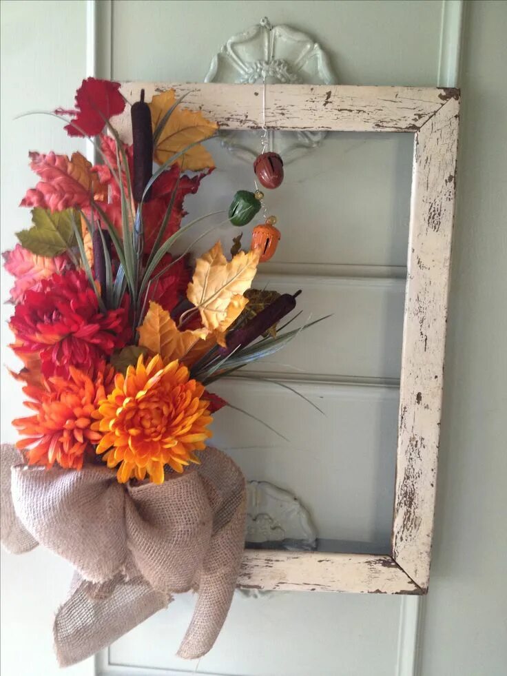 Поделка осенняя рамка для фото Pin on Fall decor Frame wreath, Picture frame wreath, Diy wreath