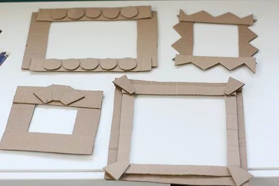 Поделка рамка для фото своими руками Cardboard Art Gallery Manualidades, Niños artísticos, Hacer marcos para cuadros