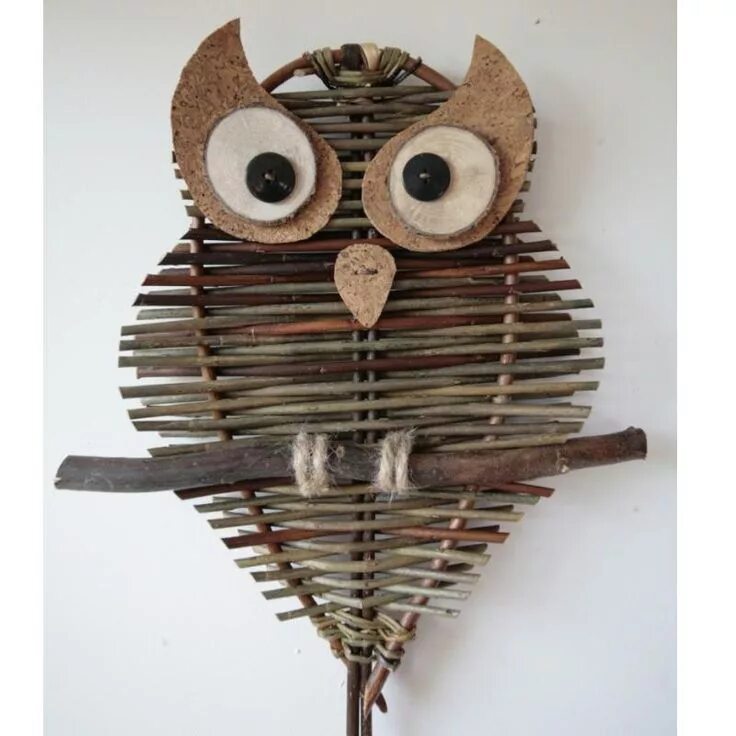Поделка сова фото Owl with big eyes, level 2, from 8 years old. Even if this owl ... #enfantsartis