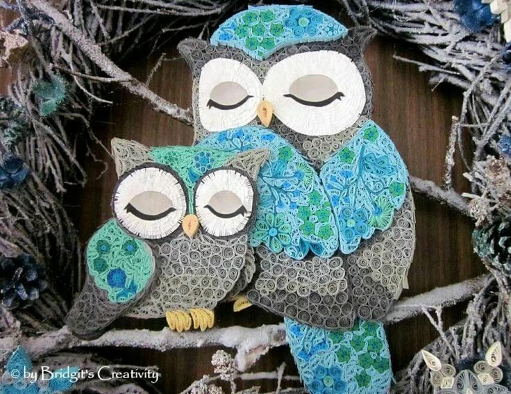 Поделка сова фото Pin on квиллинг птицы Quilling patterns, Quilling designs, Quilling paper craft