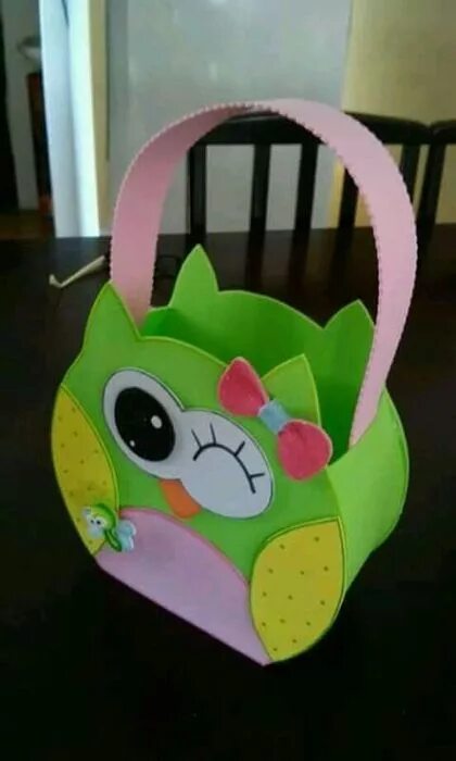 Поделка сумочка 18 (420x700, 176Kb) Hello kitty crafts, Owl baby shower, Felt baby