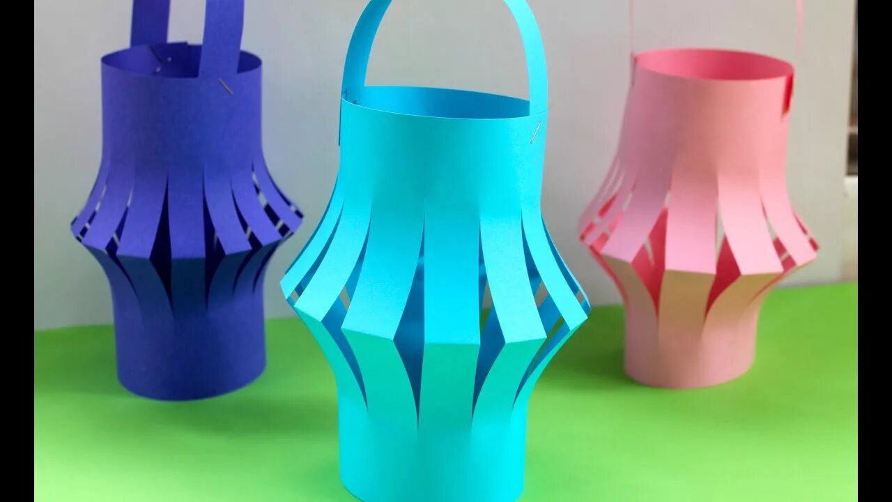 Поделка светильник своими руками для детей How To Make A Chinese Paper Lantern Fun Kids Activities - YouTube