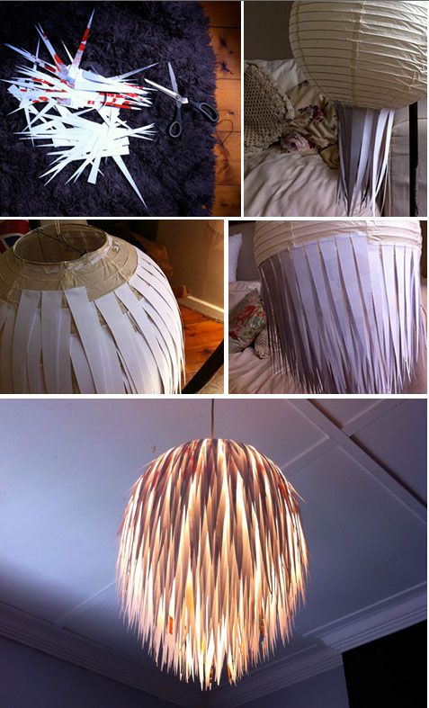 Поделка светильник своими руками для детей designsponge.com Diy chandelier, Diy lighting, Diy ceiling