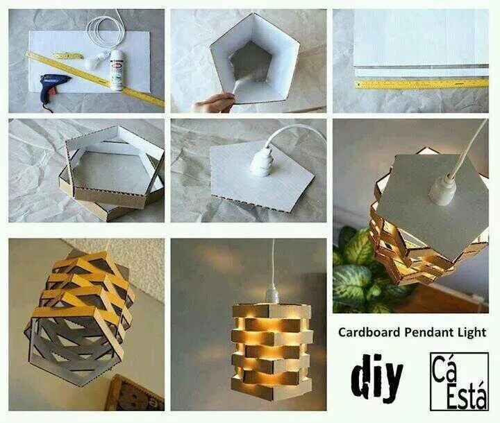 Поделка светильник своими руками для детей Box light Diy cardboard, Cardboard crafts, Diy lighting