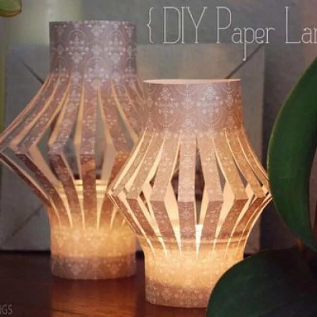 Поделка светильник своими руками для детей DIY Paper Lanterns Simple Paper Craft Diy dekoration, Basteln mit papier, Bastel