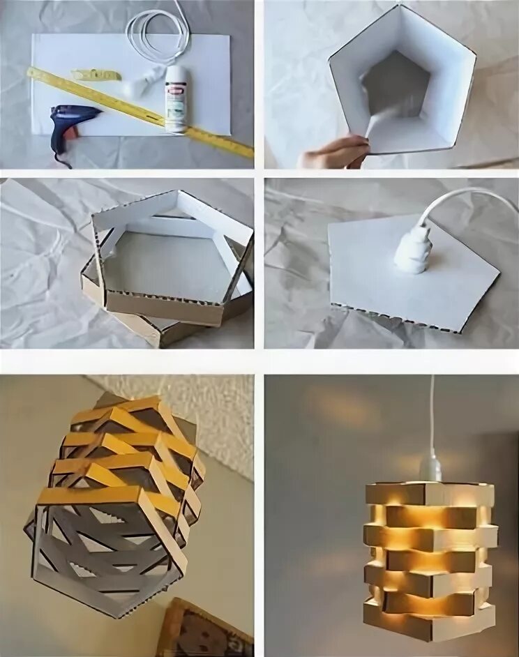 Поделка светильник своими руками для детей 24 DIY Cardboard projects Diy cardboard, Cardboard crafts, Diy lighting