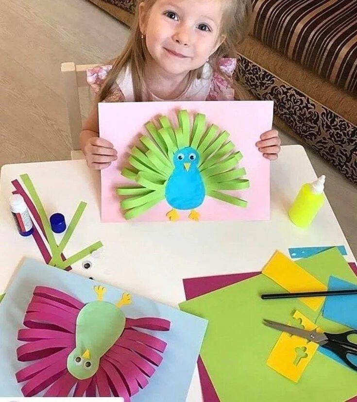 Поделки 4 года фото Pin on Kağıt Sanatı Preschool crafts, School crafts, Fun crafts