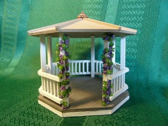 Поделки беседки своими руками Pin on Laterne Diy gazebo, Fairy garden crafts, Gazebo