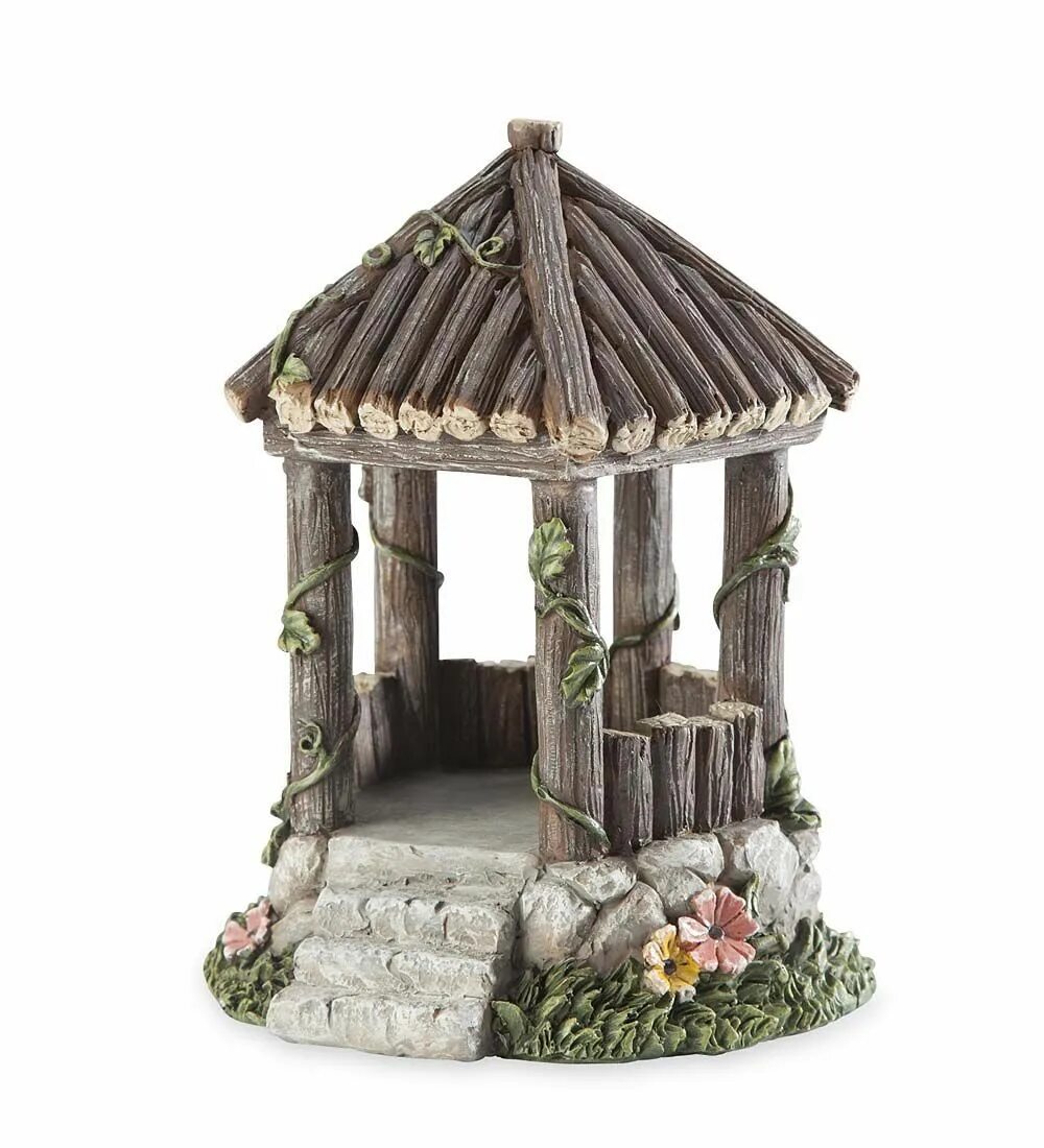 Поделки беседки своими руками Fairy Garden Woodland Gazebo Miniature Fairy Gardens Fairy furniture, Fairy gard