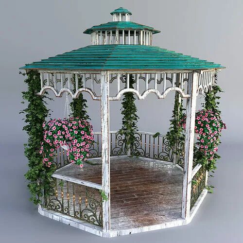 Поделки беседки своими руками Gazebo 3D model CGTrader