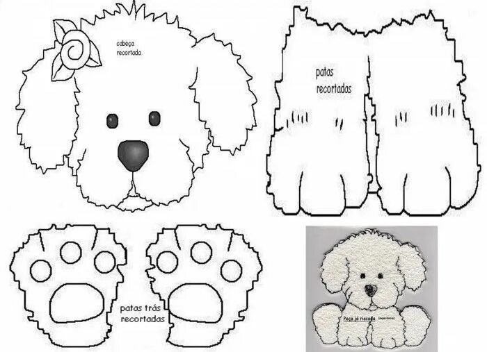 Поделки детей своими руками схемы Dog template, Felt dogs, Stuffed animal patterns