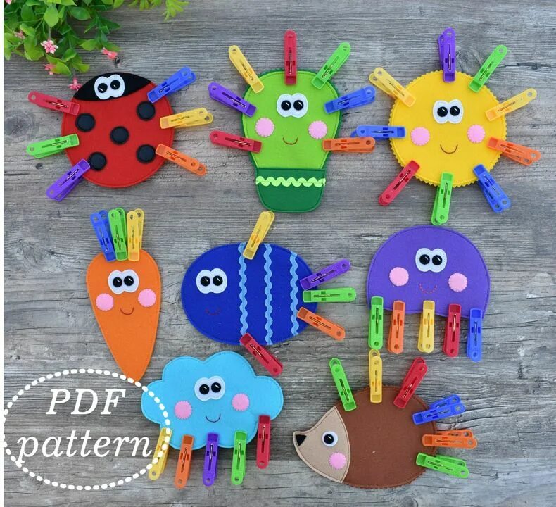 Поделки детям 3 года фото Мастерская развивающих игрушек FeltKids - товары Мастерская развивающих игрушек 