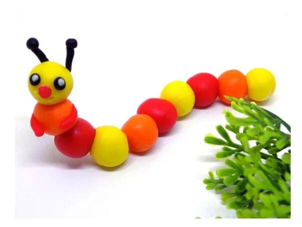Поделки детям 3 года фото Made from plasticine simple crafts 2023 Школа АБВ VK