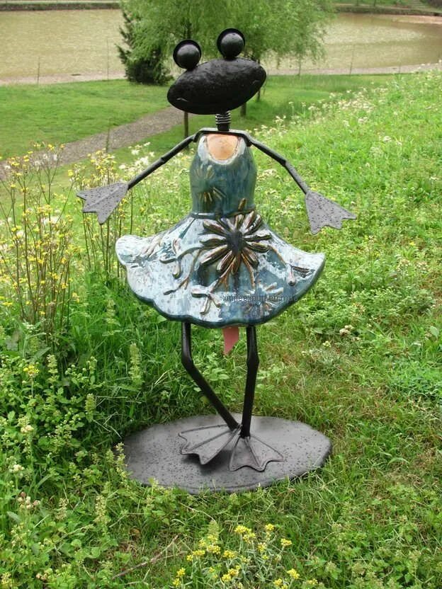 Поделки для дачи из металла своими руками Hot Item Metal/Ceramic Garden Animal Decoration