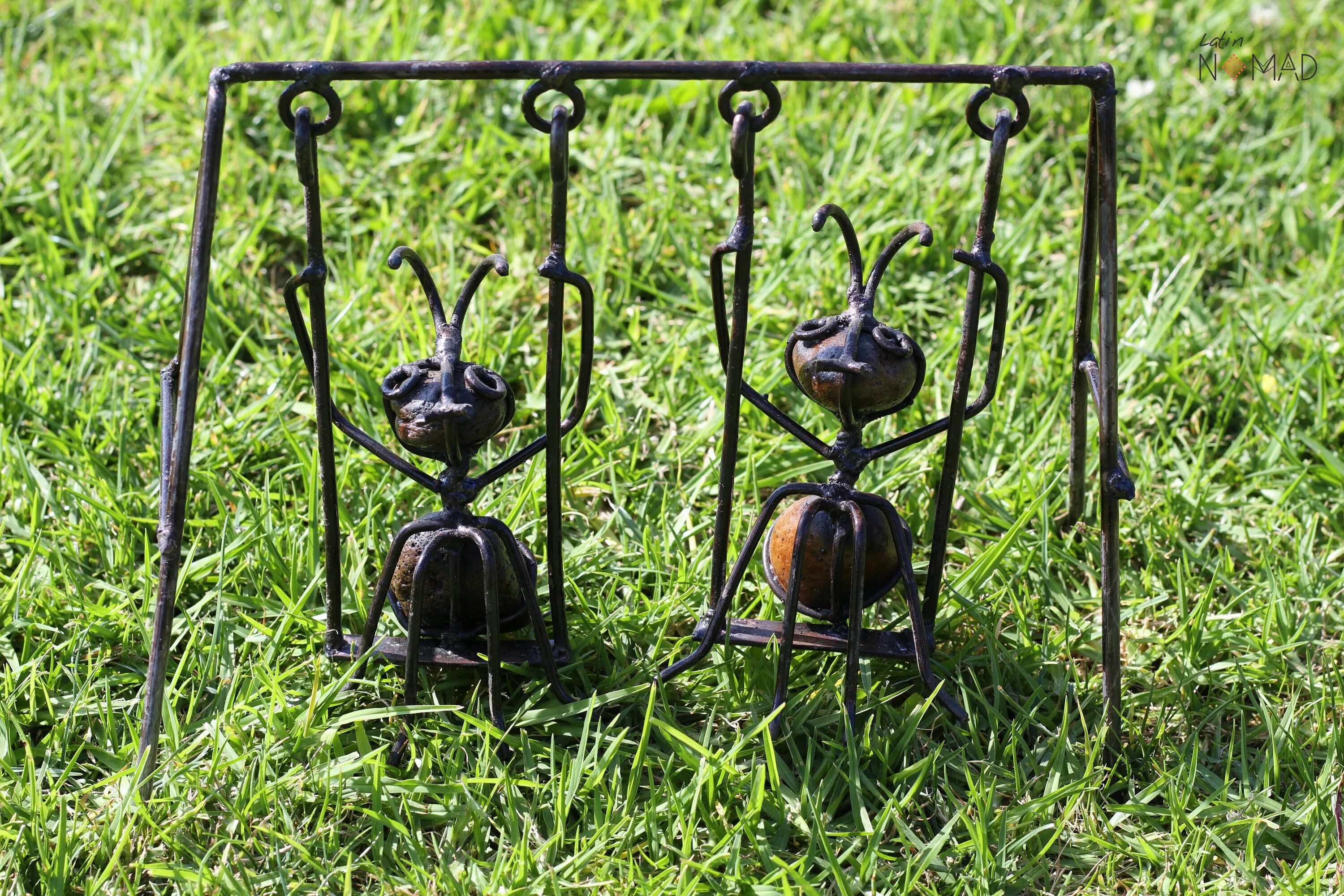 Поделки для дачи из металла своими руками Double Swing Ants From the Playground Ant Collection, Ant Figurine Patio and Gar