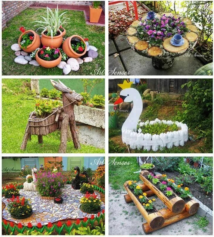 Поделки для дачи своими руками Diy garden projects, Diy garden decor, Garden crafts