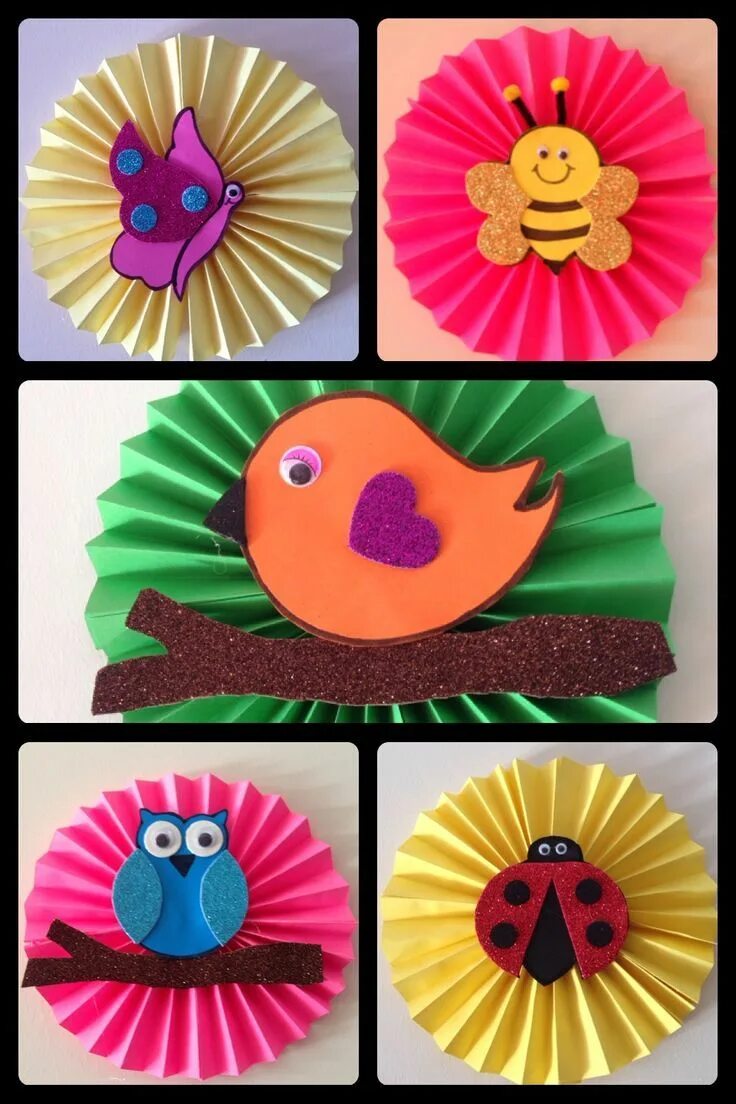Поделки для детей 4 лет фото Spring crafts for kids, Spring crafts, Paper crafts