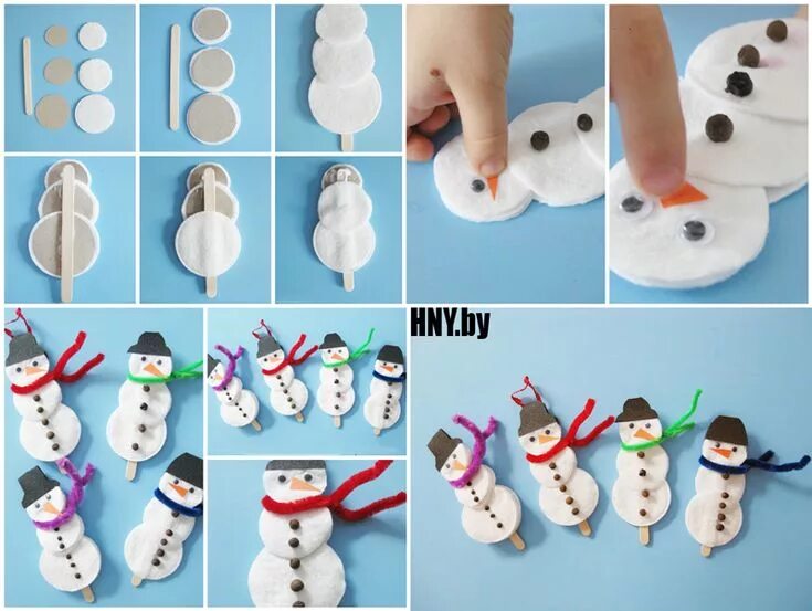 Поделки для детей пошагово фото Пин на доске new year decoration for children Поделки, Новогодние поделки, Зимни