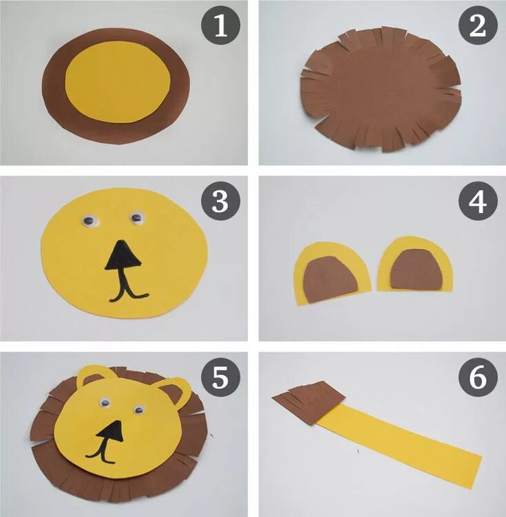 Поделки для детей пошагово фото 4 Fun Zoo-Themed Party Crafts for Kids (and 1 for Mom) - Kix Cereal Toddler arts