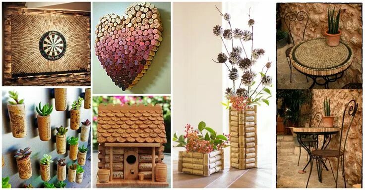 Поделки для дома своими руками декор DIY Unique Cork Crafts Cork crafts, Diy decor projects, Diy decor crafts