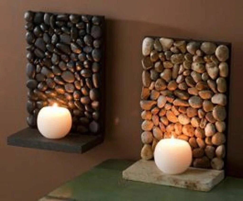 Поделки для интерьера дома своими руками 27 idées créatives pour fabriquer des décorations à partir de galets Decoración 