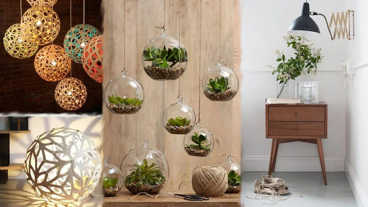 Поделки для интерьера фото DIY ROOM DECOR! 19 Easy Crafts Ideas at Home for Teenagers Room Decor ... Diy ro