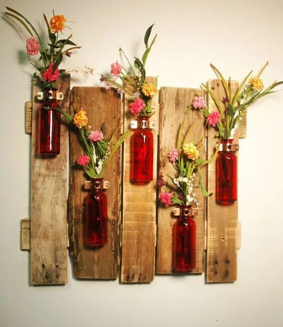Поделки для интерьера фото Bottle Decorations Bottle crafts, Unique home decor, Bottle wall