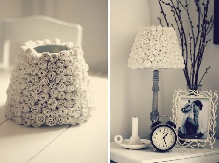 Поделки для интерьера своими руками фото Creative Lampshade Materials for the Brave DIY-er Diy lamp shade, Antique lamp s