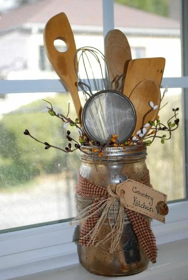Поделки для кухни своими руками идеи декора Using Jars to Create Fabulous Christmas Gifts #Christmas #Create #Fabulous #Gift