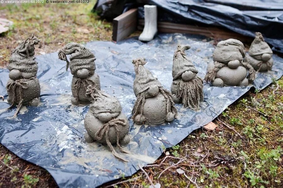 Поделки для сада из цемента фото Kuvahaun tulos: betoniaskartelu Concrete garden ornaments, Concrete garden, Diy 
