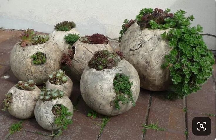 Поделки для сада из цемента фото Pin on Bol vorm Cement garden, Garden pottery, Concrete garden