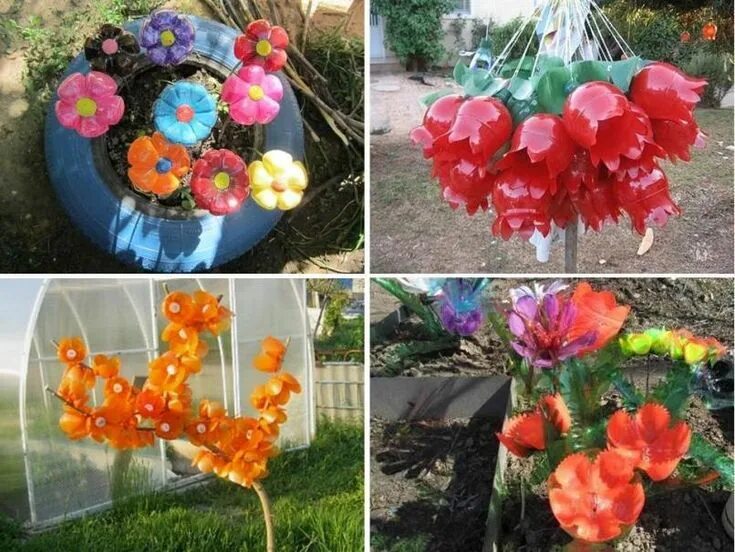 Поделки для сада с пошаговым фото Plants, Garden, Lei necklace