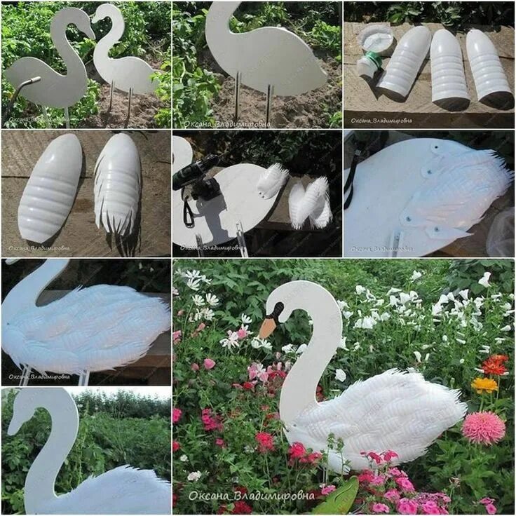 Поделки для сада с пошаговым фото Dekoracje do ogrodu Recycled garden art, Plastic bottle crafts, Diy plastic bott