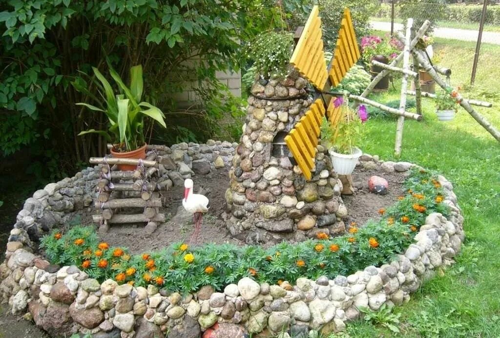 Поделки для сада своими руками фото Сад и огород: украшаем клумбу, оригинальный пруд