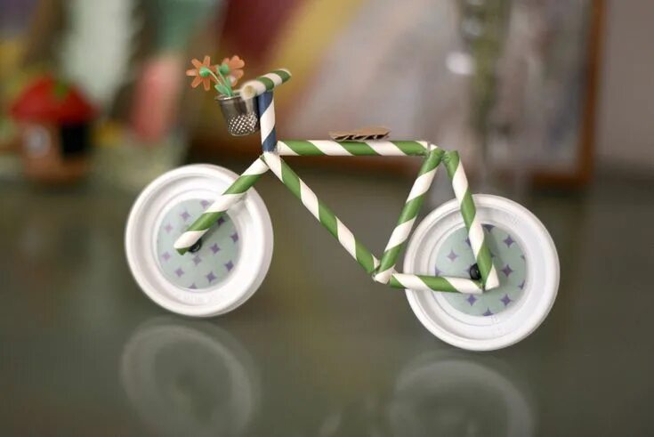 Поделки фото инструкция Crafts - Estéfi Machado Idées d'emballage, Vélo miniature, Diy