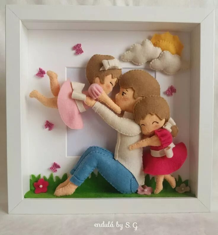 Поделки фото семья Silvia Giunta on Instagram: "♡ Consegnato anche questo #quadro ...l'amore tra un