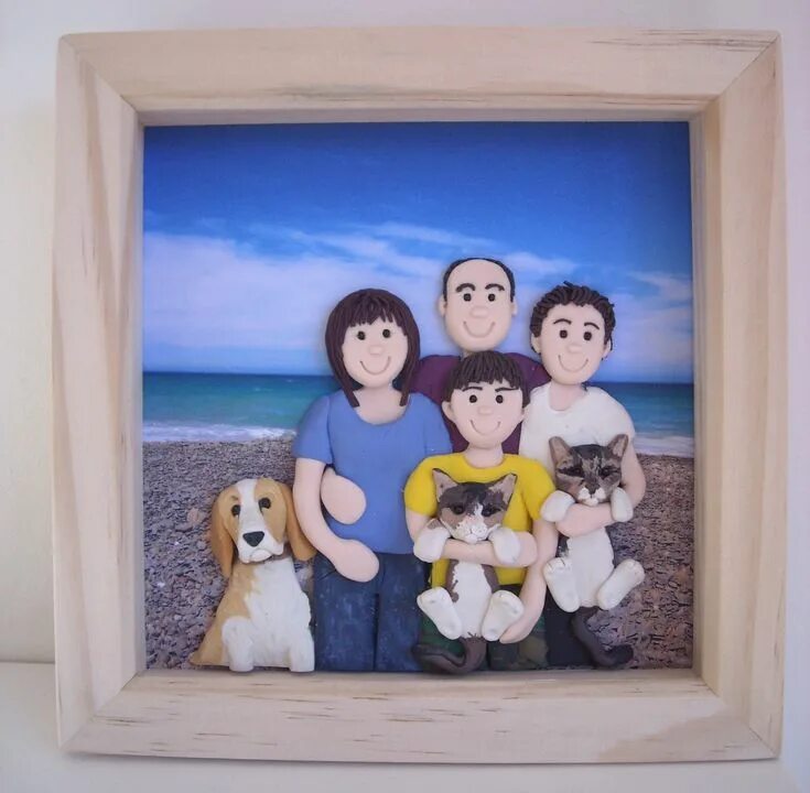 Поделки фото семья Pin on FAMILIA Clay wall art, Clay crafts for kids, Polymer clay crafts