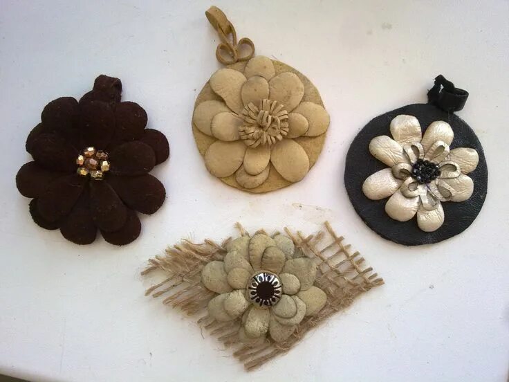 Поделки интерьерные своими руками из кожи фото Изготавливаем кулон из кожи. ( the medallion leather ) Украшения, Кулон, Бижутер