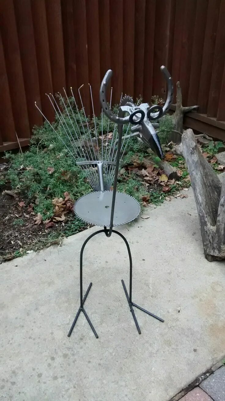 Поделки из арматуры фото JTOPEART Scrap metal art, Recycled metal art, Metal tree wall art