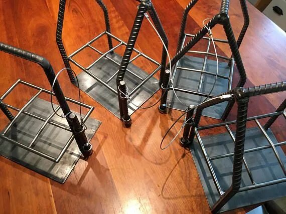 Поделки из арматуры фото Se trata de un estilo industrial soldado varilla cerveza caddy. Lo hago desde la
