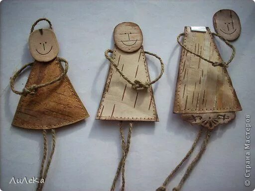 Поделки из бересты фото Handmade-kursy ,wzory ,tutoriale: ciekawe pomysły Поделки, Берёста, Нитки
