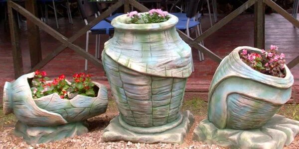 Поделки из бетона фото Pin auf Garten gestalten ideen