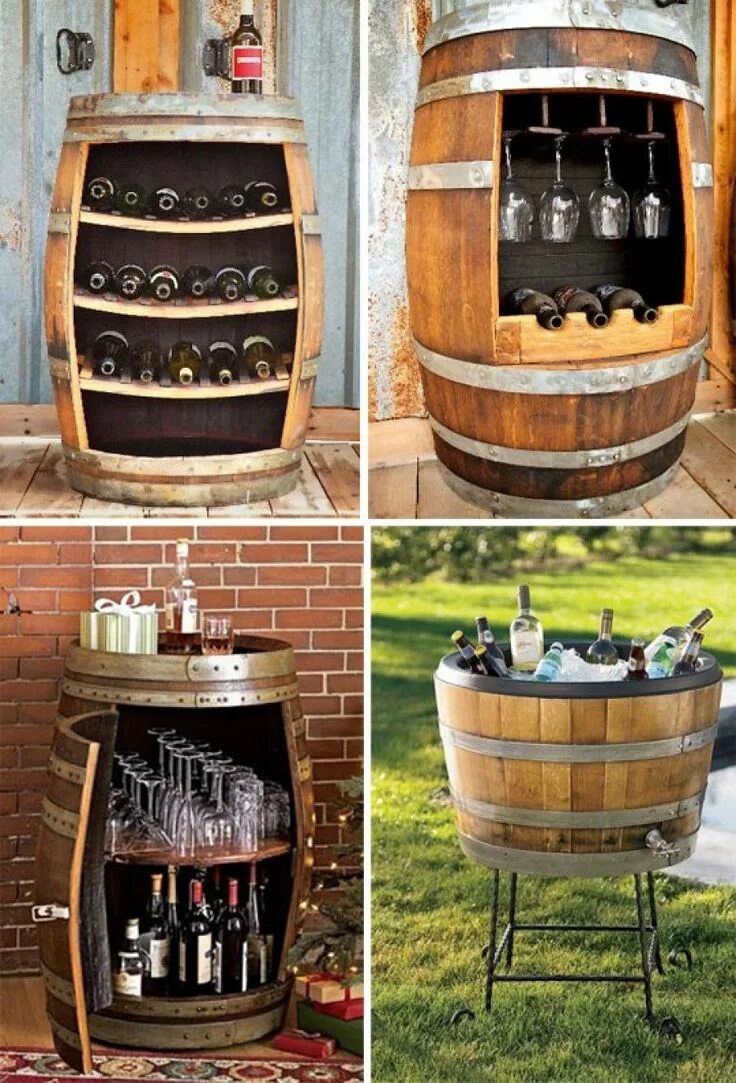 Поделки из бочки фото a bar from the barrel Diy home decor, Cozy backyard, Home decor