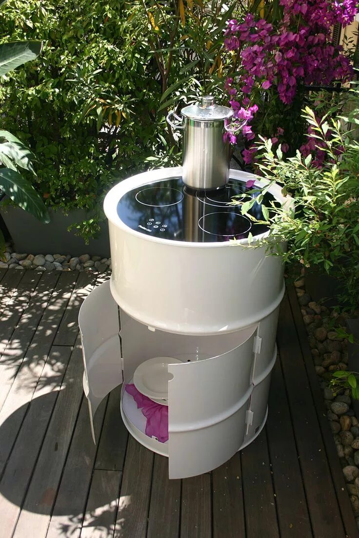 Поделки из бочки фото Barrel 12 Chef for outdoor #recycling #barrel #outdoor #design Recycled barrel, 