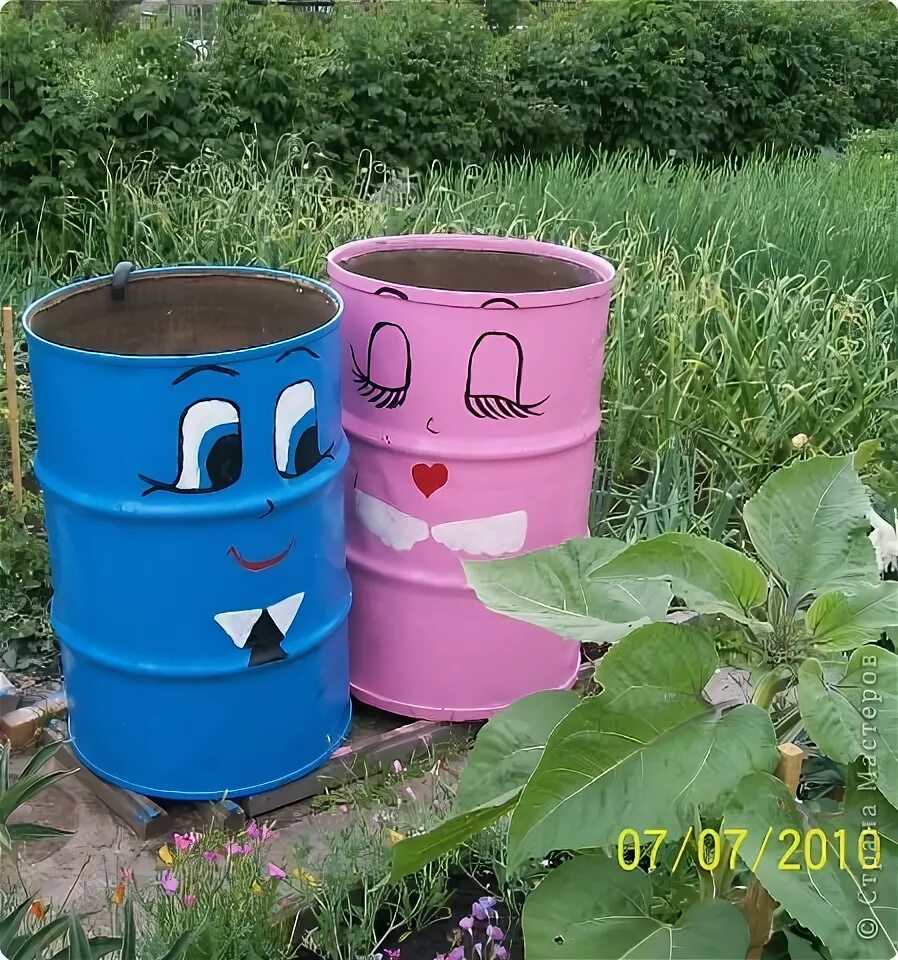Поделки из бочки фото Кроме бочек из-под соляры - что еще используют под емкости для воды? недорого - 